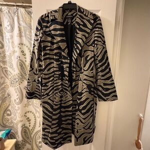 Club Monaco Black and Olive Trenchcoat